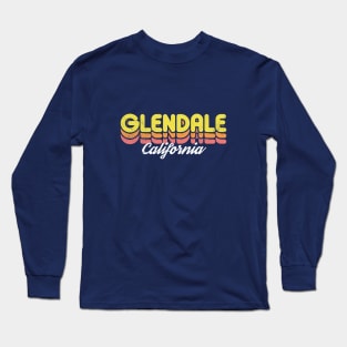 Retro Glendale California Long Sleeve T-Shirt